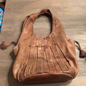 LOCKHEART leather hobo bag
